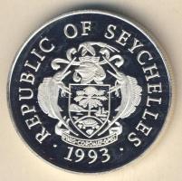 Seychelle-szigetek 1993. 25R Ag "Labdarúgó VB" T:PP