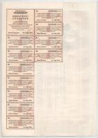 Makó 1929. "Makói Népbank Részvénytársaság" részvénye 50P-ről szelvényekkel, szárazpecsétt...