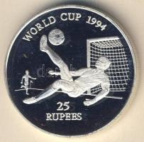 Seychelle-szigetek 1993. 25R Ag "Labdarúgó VB" T:PP