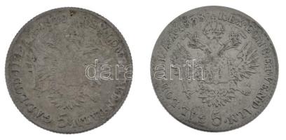 Ausztria 1838A 5kr Ag "V. Ferdinánd" (2x) T:F
Austria 1838A 5 Kreuzer Ag "Ferdinand ...