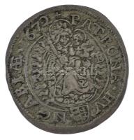 1672K-B 6kr Ag "I. Lipót" (3,16g) T:XF,VF patina 
Hungary 1672K-B 6 Kreuzer Ag "Leop...