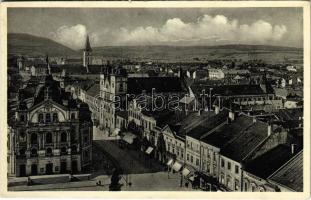 Kassa, Kosice; Fő utca és színház / main street, theatre (ragasztónyom / gluemark)