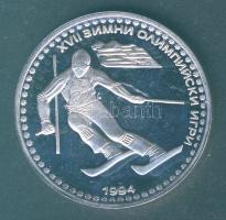 Bulgária 1992. 50L Ag "Téli olimpia-síelés" T:PP