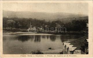 1918 Pöstyén, Piestany; Kilátás a Kárpátokra / view to the Carpathian Mountains (EK)