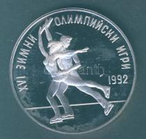 Bulgária 1989. 25L Ag "Téli olimpia-korcsolya" T:PP