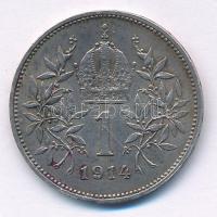 Ausztria 1914. 1K Ag "Ferenc József" T:AU,XF patina 
Austria 1914. 1 Corona Ag "Fran...