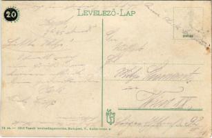 Szeged, pályaudvar, vasútállomás, villamos. Vasúti levelezőlapárusítás 74-1916. (EK)