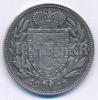 Lichtenstein 1915. 1K Ag "II. János" T:AU
Liechtenstein 1915. 1 Krone Ag "Johann II&...