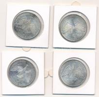 NSZK 1972. 10M Ag "Nyári Olimpiai Játékok München / Csomó" (4xklf, D, F, G és J verdejelek...