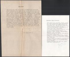 cca 1965 Gosztonyi János (1926-2014) Jászai Mari-díjas színész, rendező, érdemes művész, drámaíró sz...