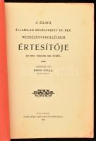 1887-1913 3 db iskolai értesítő (Felvidék, Erdély): A nyitrai róm. kath. főgymnasium 1886-87. iskola...