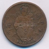 1763PH-KM Poltura Cu "Mária Terézia" T:VF,F patina
Huszár: 1751., Unger III.: 1270.c