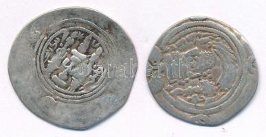 Szászánida Birodalom ~VII. század Drachma Ag (2xklf: 2,87g és 2,36g) T:3 ly.
Sassanid Empire ~7th C...