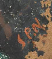 Nolipa István Pál (1907-1986): Apám portréja. Olaj, vászon. Jelezve jobbra lent. Hátoldalán autográf...