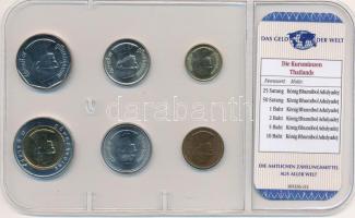 Thaiföld ~1990-2000. 25s-10B (6xklf) "A világ pénzei" forgalmi összeállítás fóliatokban, n...