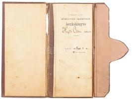 1884 A budapesti m. kir. állatorvosi tanintézet leckekönyve