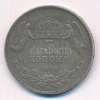 1900KB 5K Ag "Ferenc József" T:VF,F patina, ph. Adamo K7