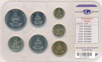 Vanuatu 1999-2009. 1V-100V (7xklf) "A világ pénzei" forgalmi összeállítás fóliatokban, ném...