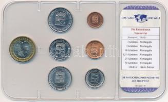 Venezuela 2007. 1c-1B (7xklf) "A világ pénzei" forgalmi összeállítás fóliatokban, német ny...