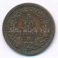 1861B 5/10kr Cu T:VF Adamo M3