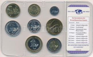 Kelet-Afrikai Államok 1984-2009. 1Fr-500Fr (8xklf) "A világ pénzei" forgalmi összeállítás ...