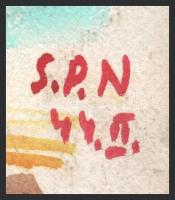 Nolipa István Pál (1907-1986): Kilátó, 1944. Akvarell, papír. Jelezve jobbra lent. Kissé foltos. 38x...