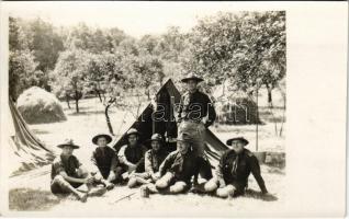 Cserkészek / Scout camp. photo