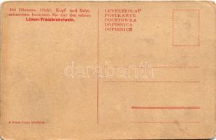 Löwen-Franzbranntwein ist das Beste. Die Jungen aus der Bácska bauen die Landstrasse längs dem Bug /...