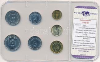 Paraguay 1992-2008. 1G-1000G (7xklf) "A világ pénzei" forgalmi összeállítás fóliatokban, n...
