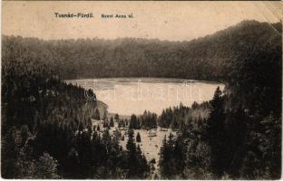 1909 Tusnádfürdő, Baile Tusnad; Szent Anna tó. Brunner Lajos kiadása / lake (EB)