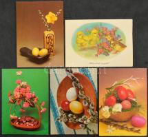 Kb. 200 db MODERN húsvéti üdvözlő motívum képeslap / Cca. 200 modern Easter greeting motive postcards