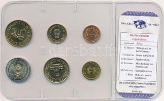 Argentína 2000-2010. 1c-1P (6xklf) "A világ pénzei" forgalmi összeállítás fóliatokban, ném...