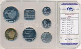 Aruba 1986-2010. 5c-5Fl (7xklf) "A világ pénzei" forgalmi összeállítás fóliatokban, német ...