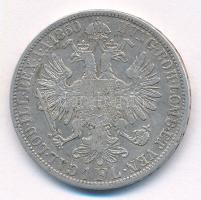 Ausztria 1860A 1Fl Ag "Ferenc József" T:VF Austria 1860A 1 Florin Ag "Franz Joseph&qu...