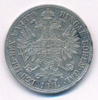 Ausztria 1879. 1Fl Ag "Ferenc József" T:VF ph. Austria 1879. 1 Florin Ag "Franz Josep...