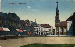 1925 Losonc, Lucenec; Fő tér / main square (EK)