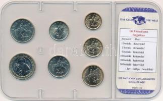 Bulgária 1999-2002. 1s-1L (7xklf) "A világ pénzei" forgalmi összeállítás fóliatokban, néme...