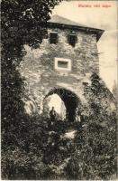 1913 Murány, Murányalja, Murán; vár kapu. Febér Dezső kiadása / hrad / castle gate (Rb)