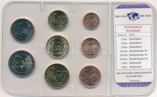 Németország 2002-2010. 1c-2E (8xklf) "A világ pénzei" forgalmi összeállítás fóliatokban, n...