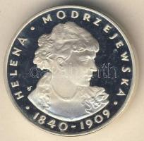 Lengyelország 1975. 100Zl Ag "Helena Modrzejewska" T:PP