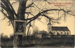 Privigye, Prievidza; Mária templom és kegykép. W.L. Bp. 4548. Gubits B. kiadása 9843. / church and icon