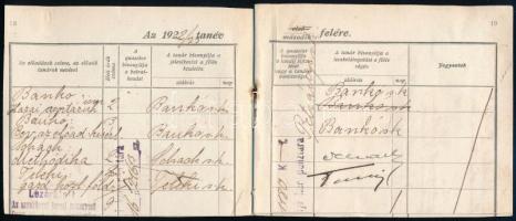 Gróf Teleki Pál (1879-1941) miniszterelnök aláírása egy 1922-es leckekönyv kivágaton