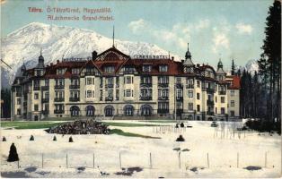 1913 Ótátrafüred, Alt-Schmecks, Stary Smokovec (Magas-Tátra, Vysoké Tatry); Nagy szálló. Cattarino S. kiadása 1907. 230. / Grand Hotel (fa)