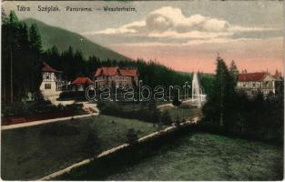 1909 Tátraszéplak, Tatranska Polianka, Westerheim (Magas-Tátra, Vysoké Tatry); Feitzinger Ede No. 758. L.