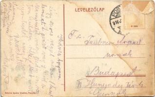 1916 Csejte, Csejthe, Cachtice; Báthory vár, Báthory Erzsébet. Schulcz Ignác kiadása / Hrad Báthorov...