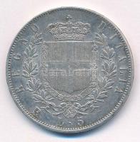 Olaszország 1876R 5L Ag "II. Viktor Emánuel" T:XF,VF ph.
Italy 1876R 5 Lire Ag "Vitt...