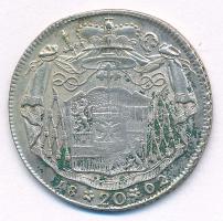 Osztrák Államok / Salzburg 1802M 20kr Ag "Hieronymus von Colloredo" (6,69g) T:VF patina
A...
