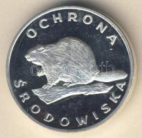 Lengyelország 1978. 100Zl Ag "Hód" T:PP
