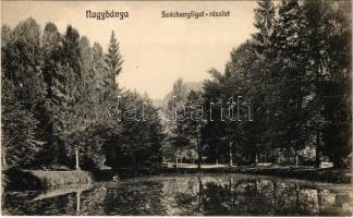 1925 Nagybánya, Baia Mare; Széchenyi liget. Kovács Endre kiadása / park (EK)