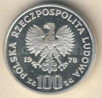 Lengyelország 1978. 100Zl Ag "Janusz Korczak" T:PP